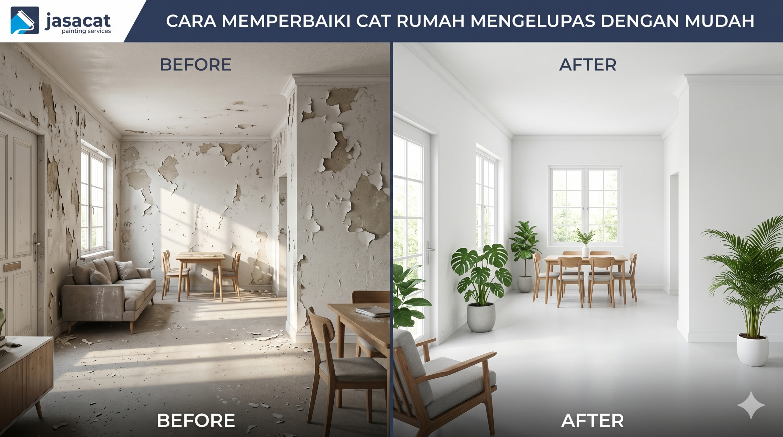 Cara Memperbaiki Cat Rumah Mengelupas dengan Mudah
