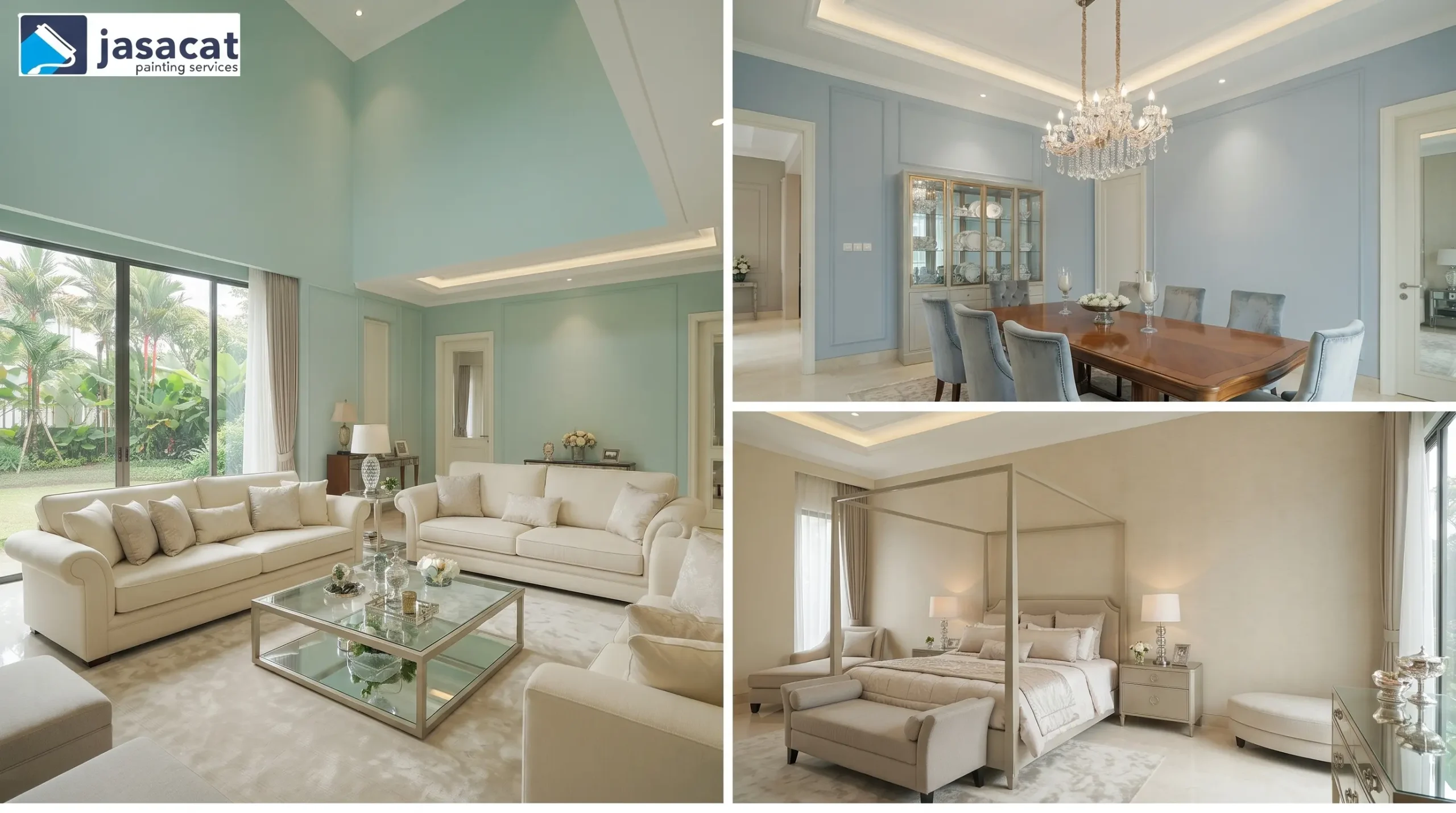 Cat Interior Green Lake City dengan Warna Lembut