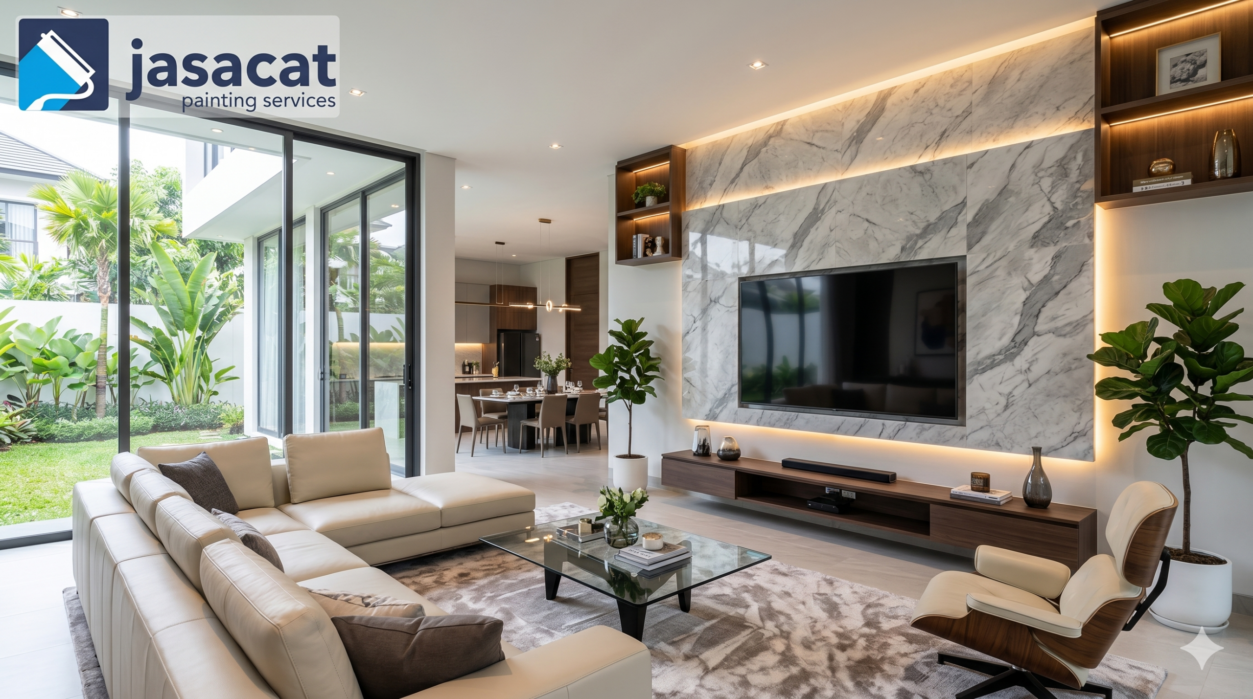 Cat dekoratif premium Alam Sutera untuk rumah eksklusif