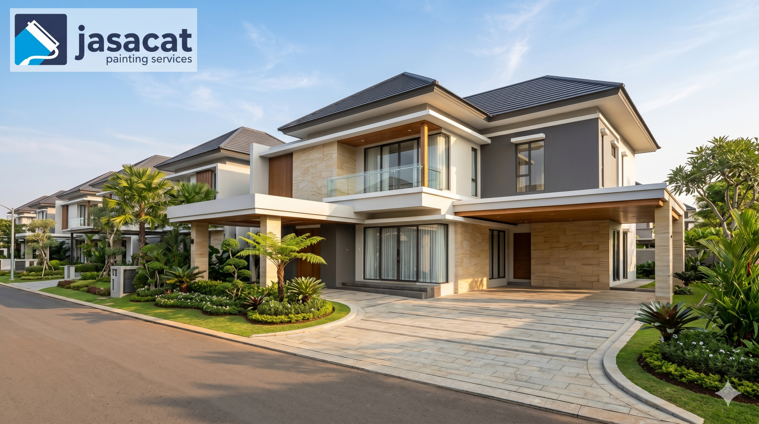 Jasa Cat Rumah Cluster Mewah BSD Premium