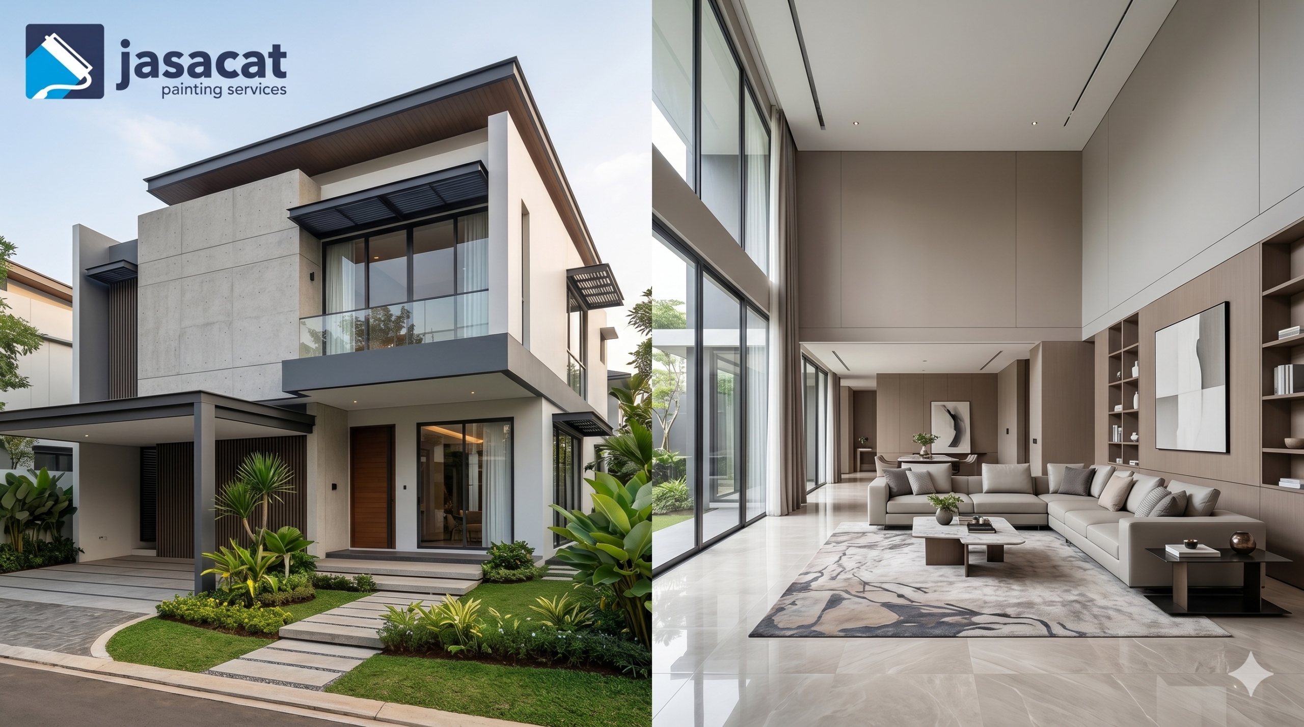 Jasa Cat Rumah Modern Jakarta Berkelas