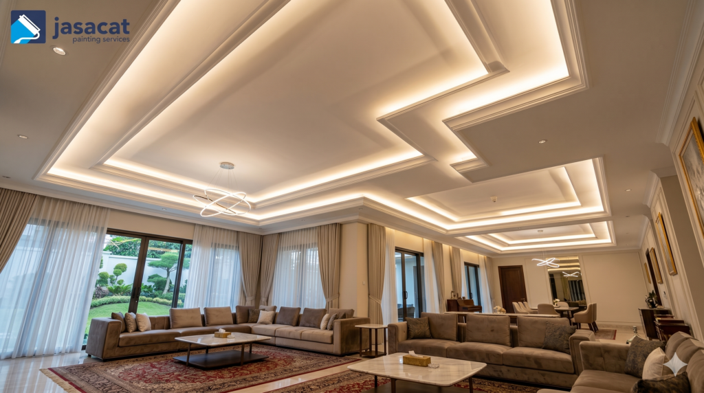 Jasa cat plafon gypsum premium