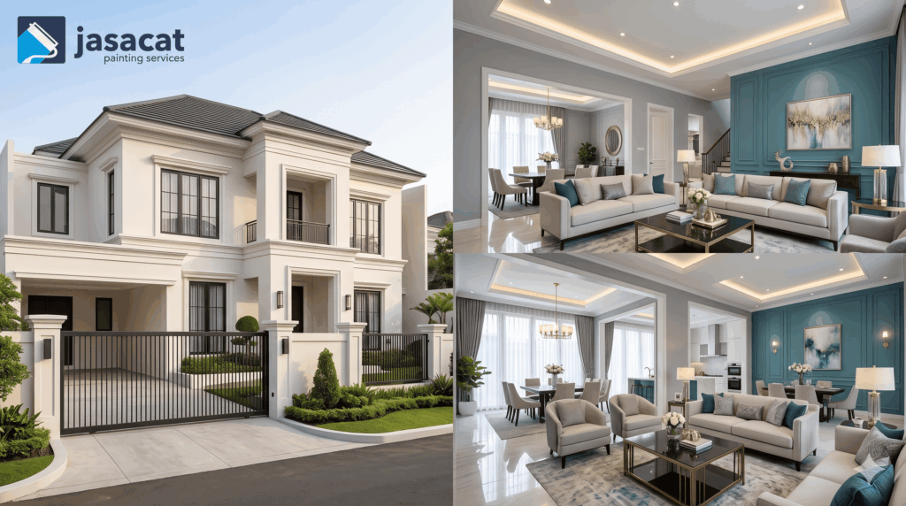 jasa cat rumah modern mewah