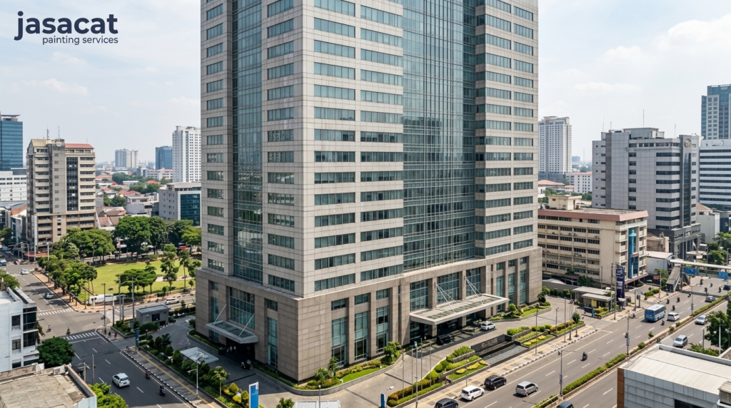 Jasa pengecatan gedung bertingkat Jakarta