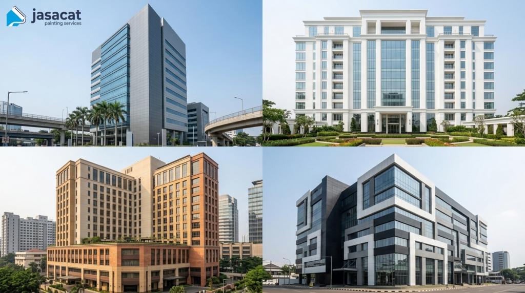 Jasa pengecatan gedung bertingkat Jakarta