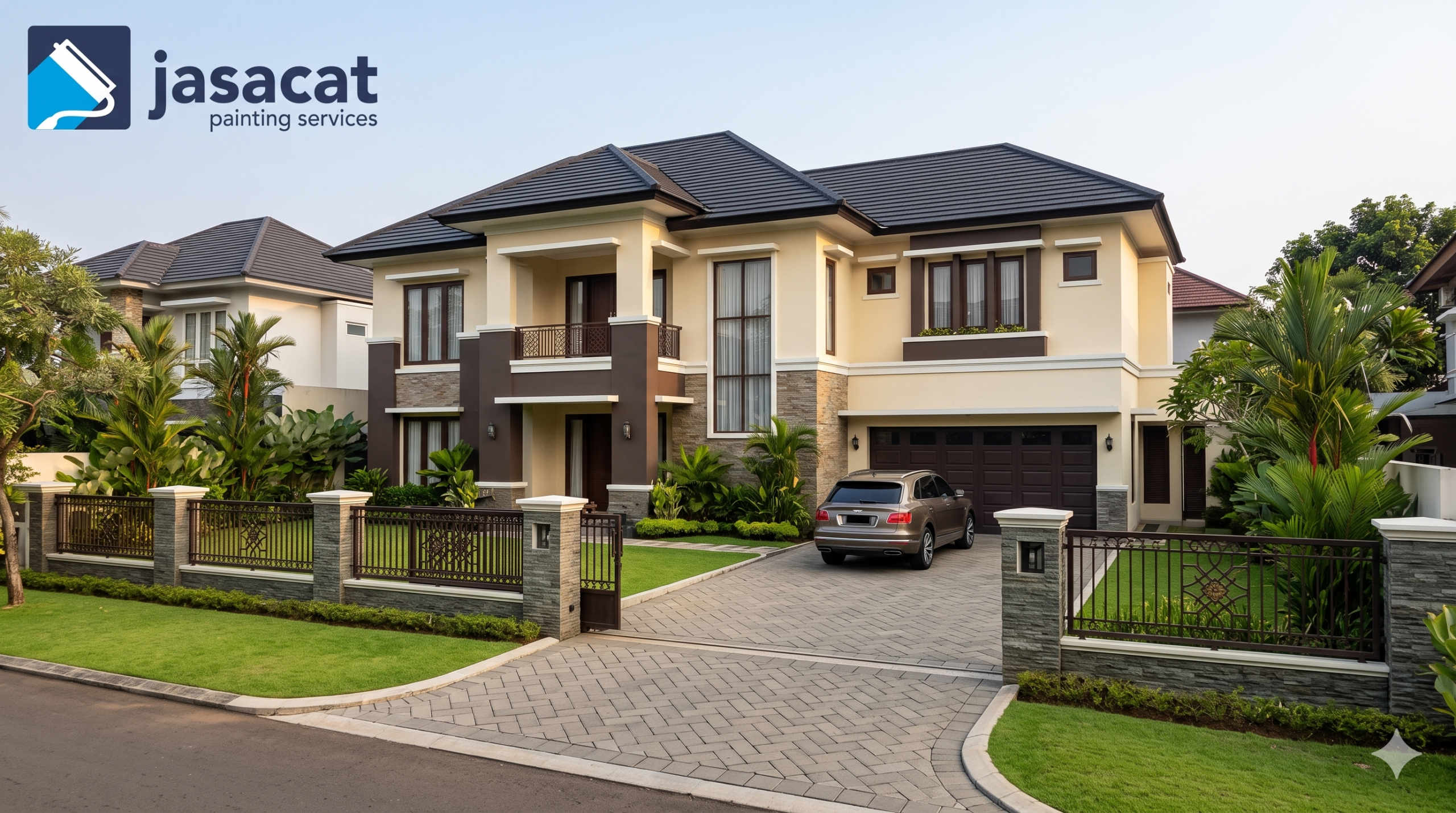 Jasa Cat Exterior Rumah Mewah Elegan dan Tahan Lama