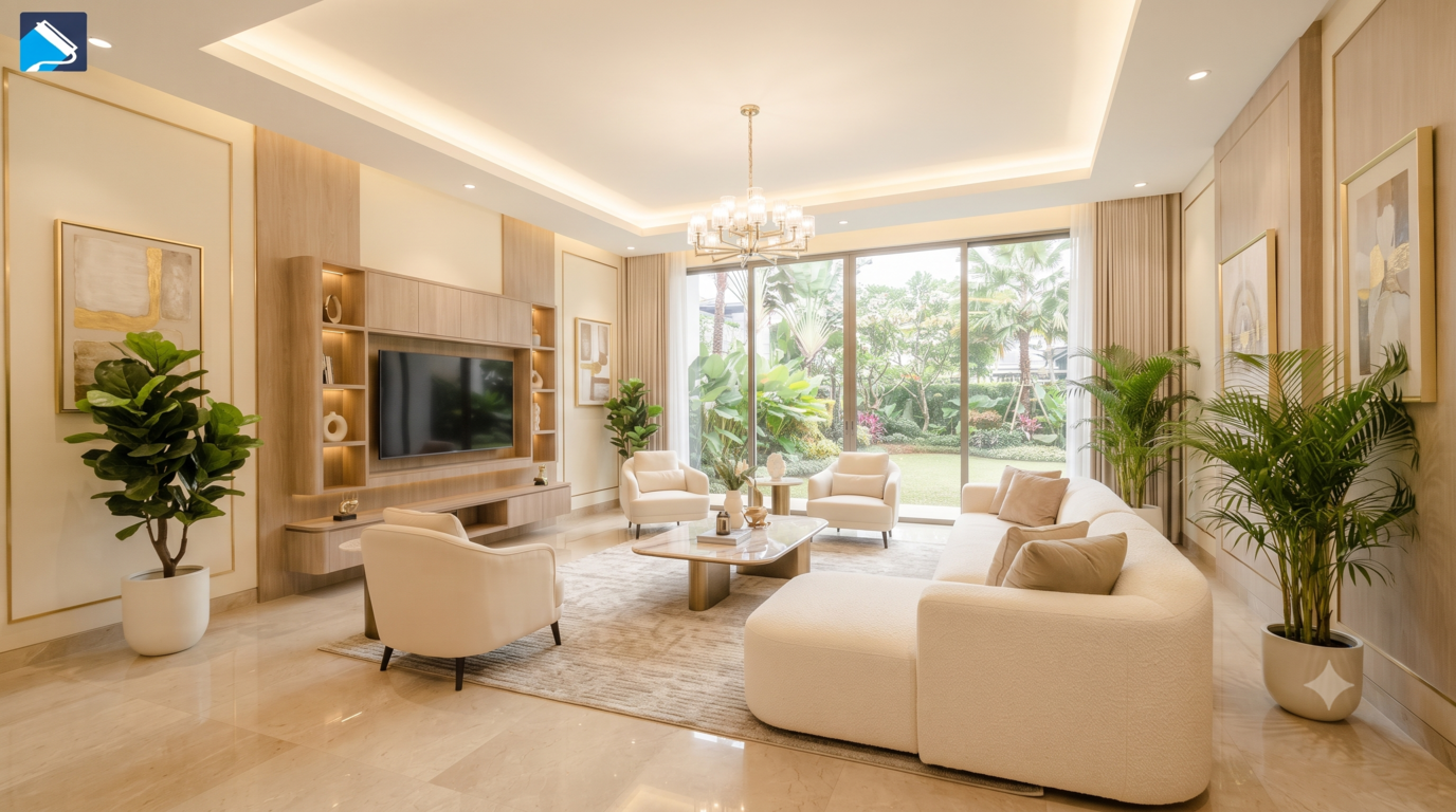 Jasa Pengecatan Interior Elegan Hasil Rapi