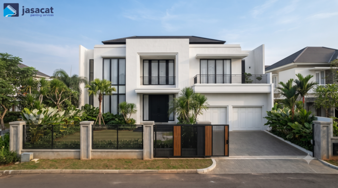 Gaya Modern Tropis untuk Pengecatan Rumah Gunawarman