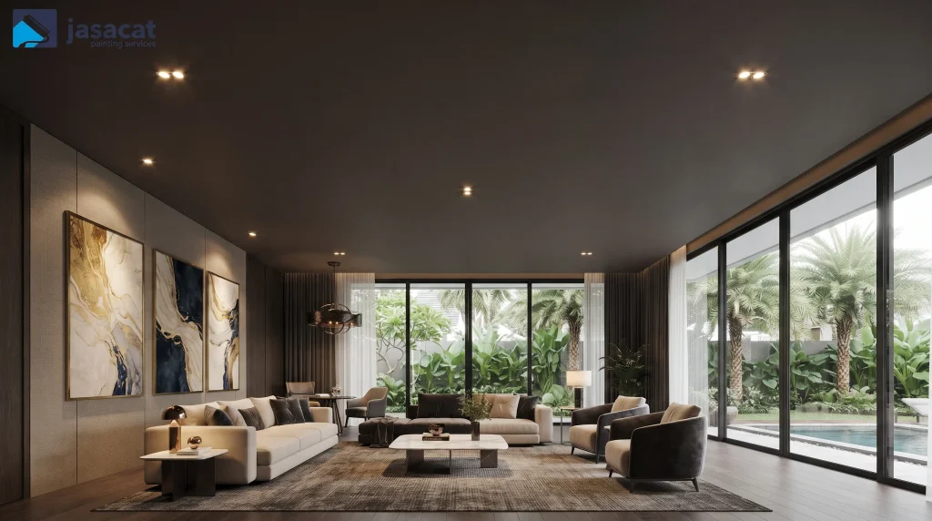 Warna plafon rumah mewah