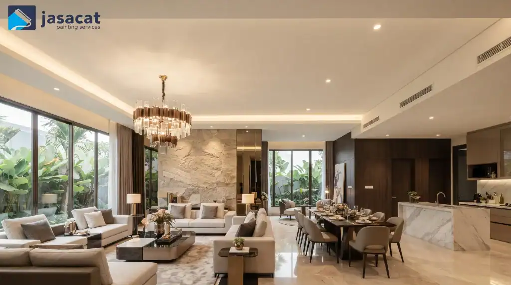 Pengecatan Plafon Rumah Besar