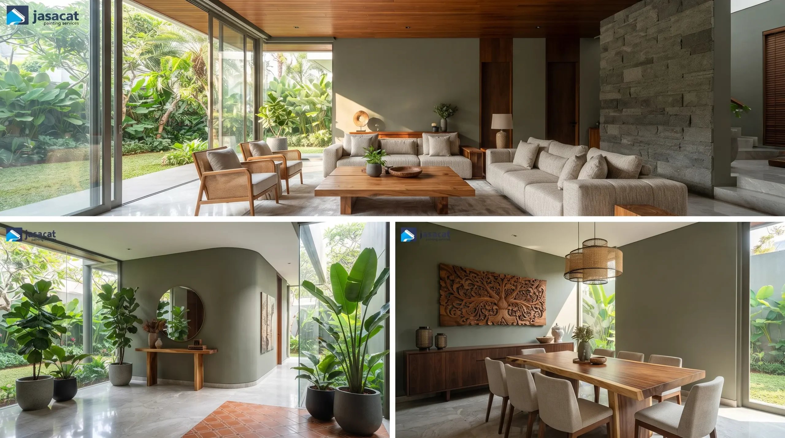 Inspirasi Warna Cat Rumah Besar Gunawarman yang Timeless