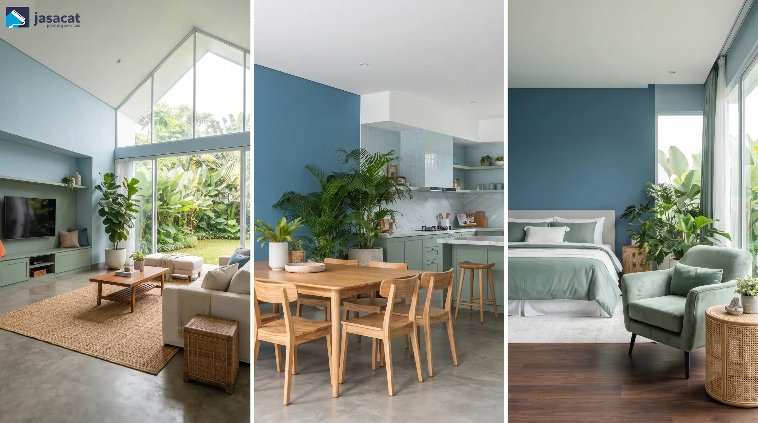 Warna Cat Blue White Cocok untuk Interior Modern