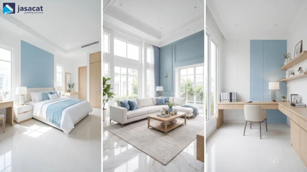 Kombinasi warna biru muda