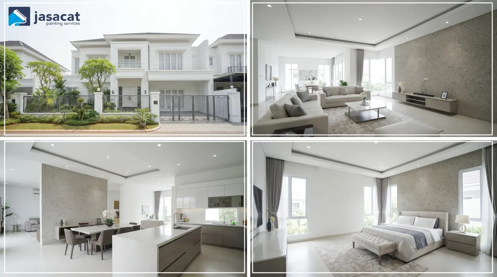 Cat putih untuk rumah mewah