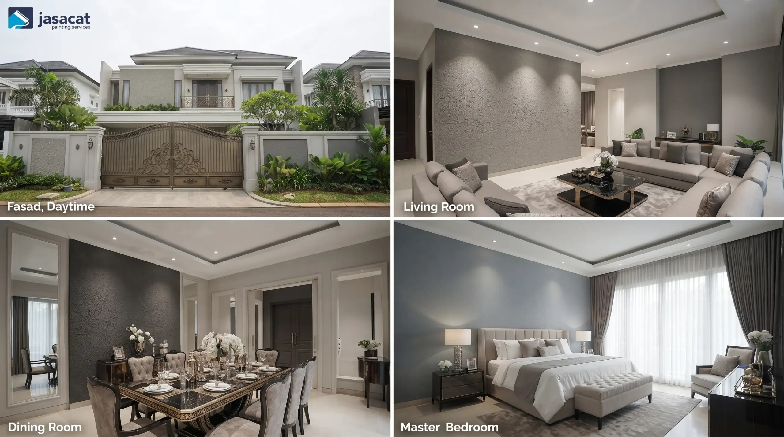 Jasa Pengecatan Rumah Premium dengan Finishing Halus