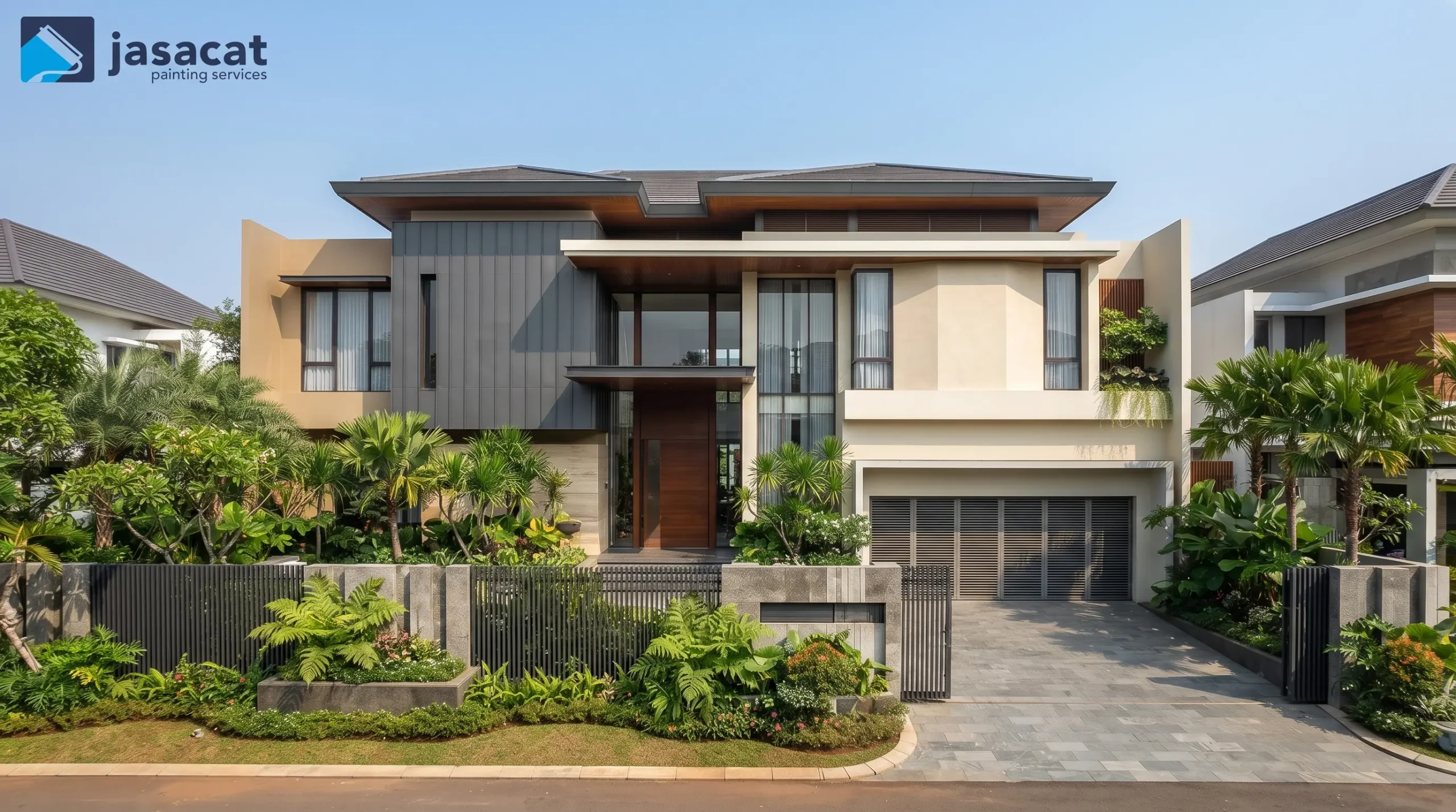 Warna Fasad Rumah Kontemporer untuk Hunian di PIK
