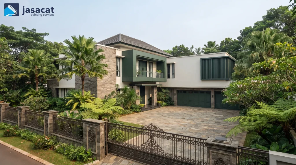 Cat Fasad Rumah Rancamaya