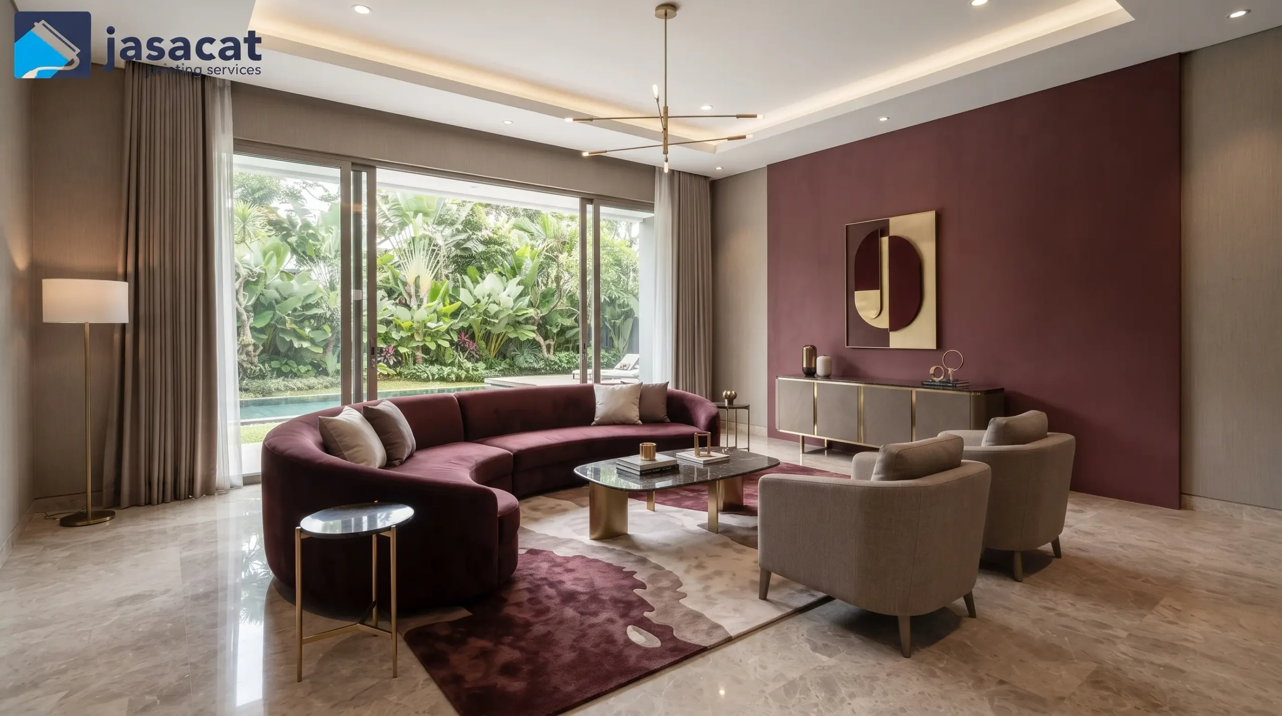 Pengecatan Interior Tanah Baru dengan Desain Estetik