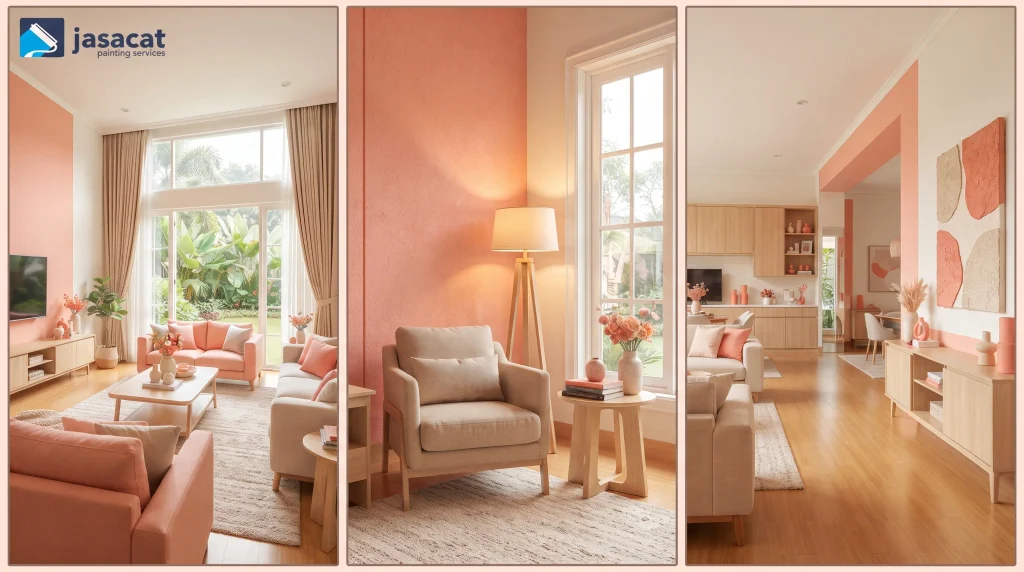 Coral Colour Palette untuk Interior
