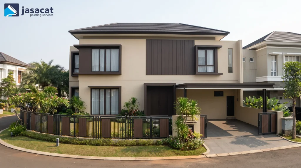 Cat Fasad Rumah Rancamaya