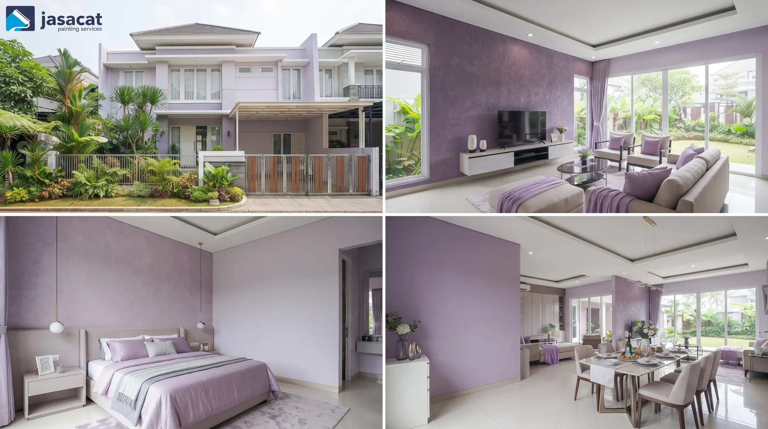 Nuansa Lembut dari Warna Lavender untuk Rumah Minimalis