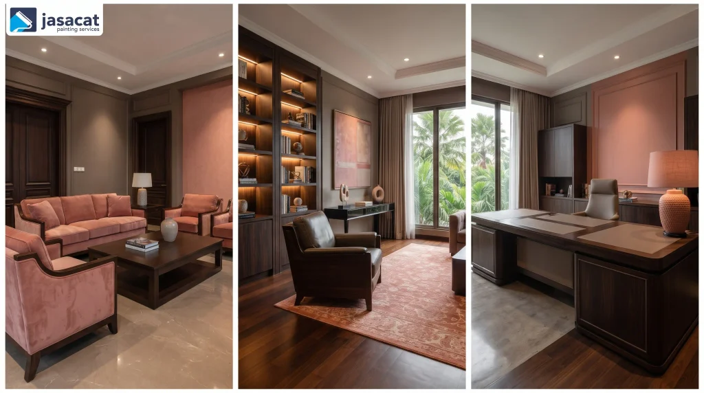 Coral Colour Palette untuk Interior