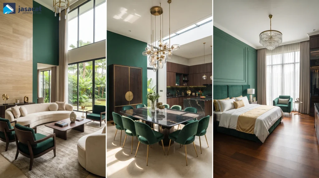 Warna Emerald untuk Interior