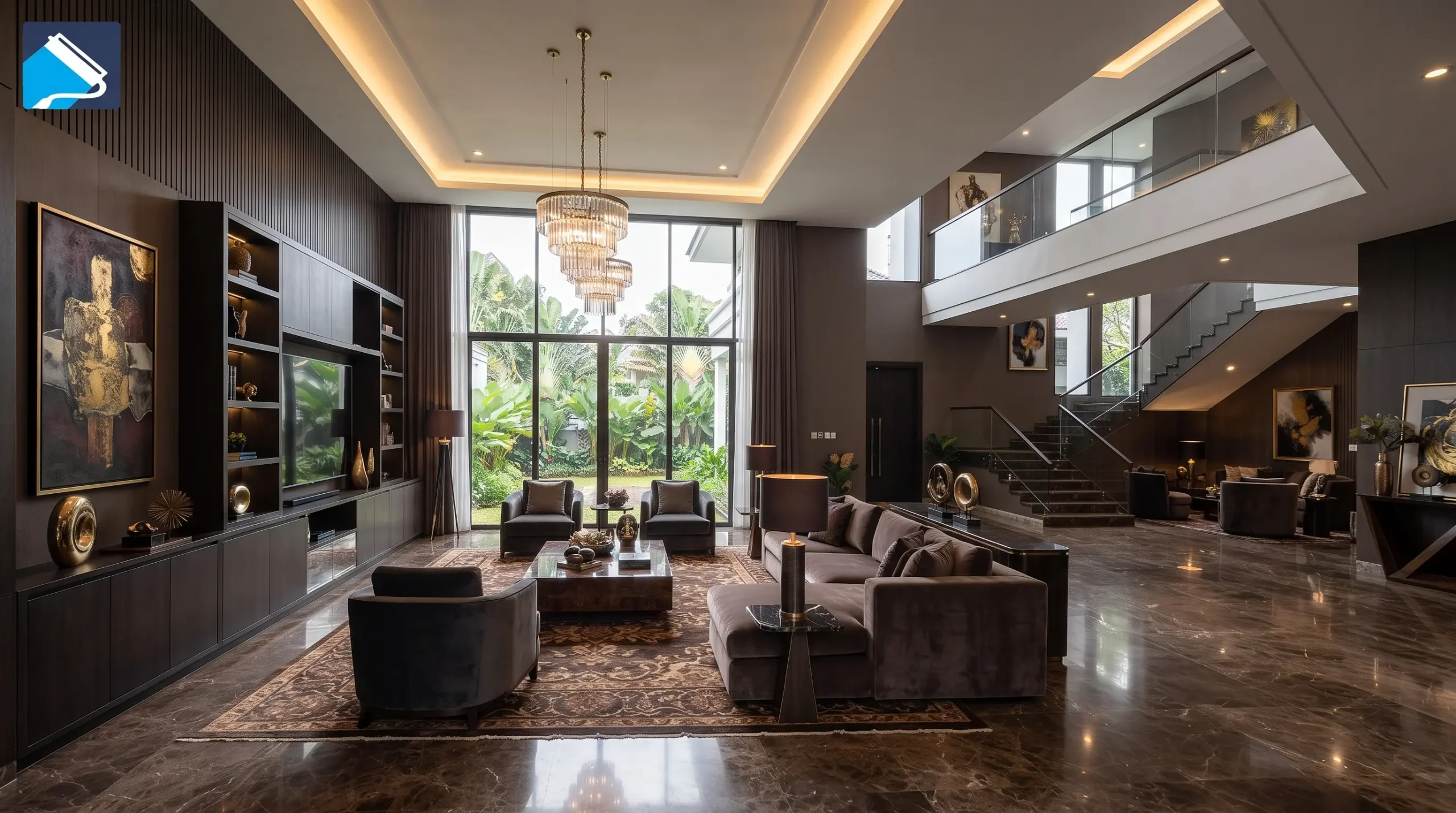 Warna Dark Chocolate untuk Interior Rumah di Pondok Indah