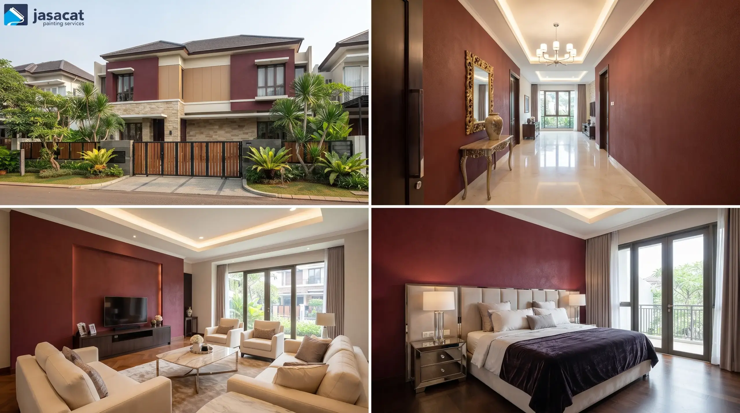 Berani Bereksplorasi dengan Warna Burgundy untuk Rumah
