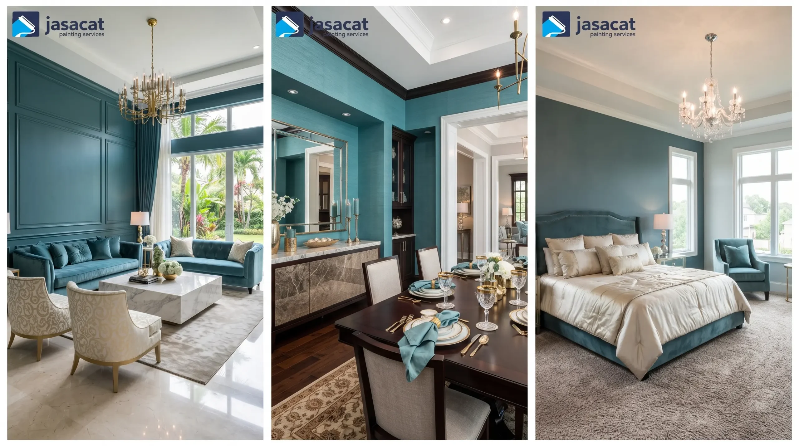 Berani Keluar dari Warna Netral dengan Cat Warna Dusty Teal