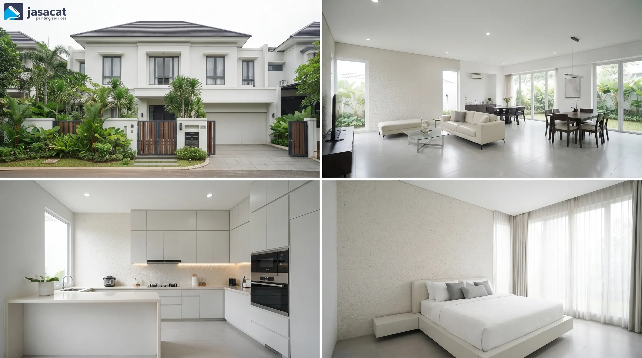 Rumah Minimalis Warna Porcelain, Bersih dan Berkarakter