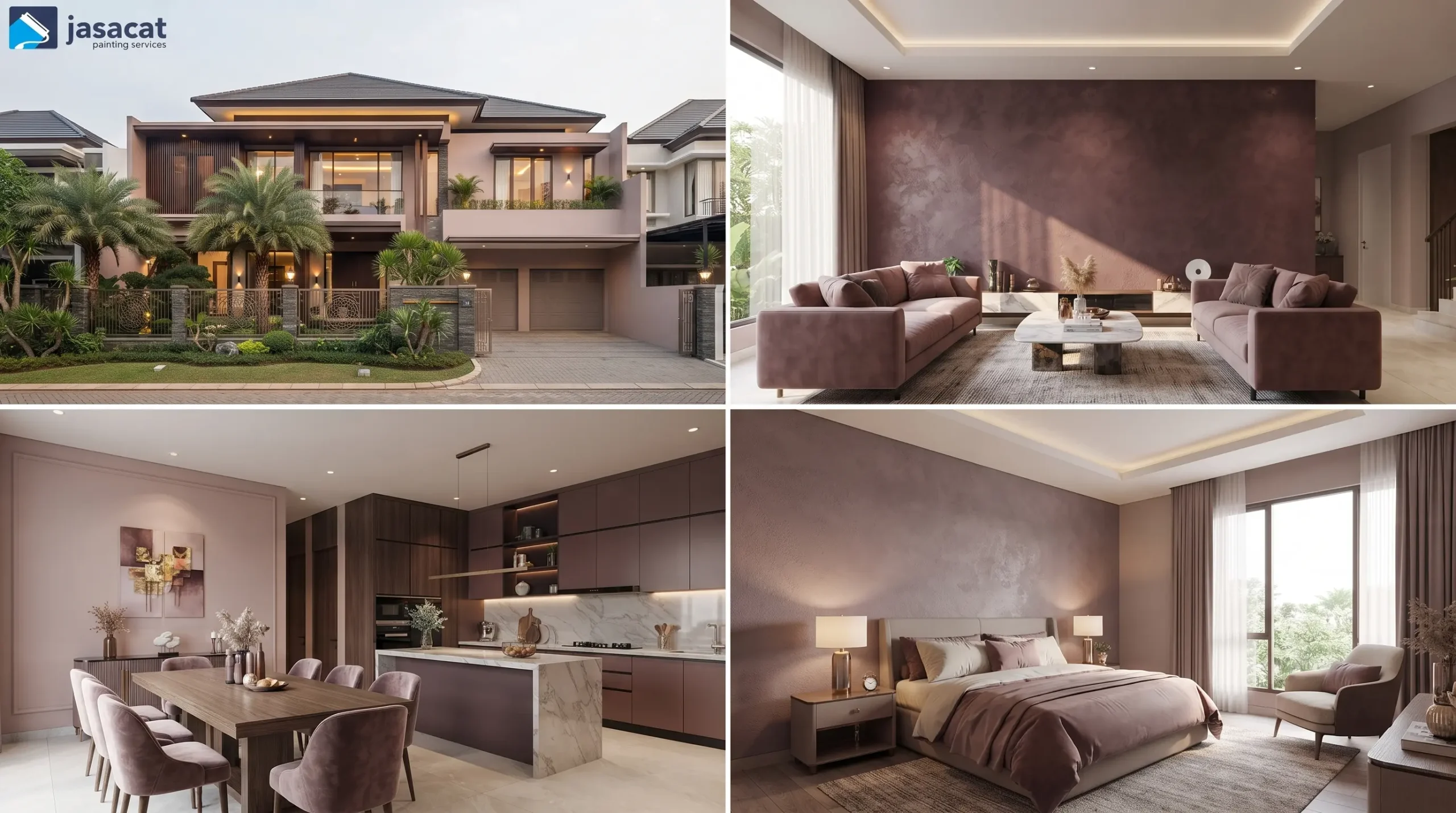 Suasana Lebih Personal dari Inspirasi Warna Mauve Rumah