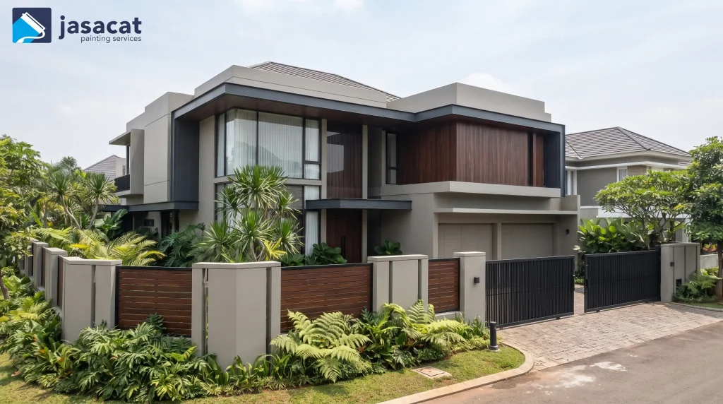 Cat Fasad Rumah Rancamaya