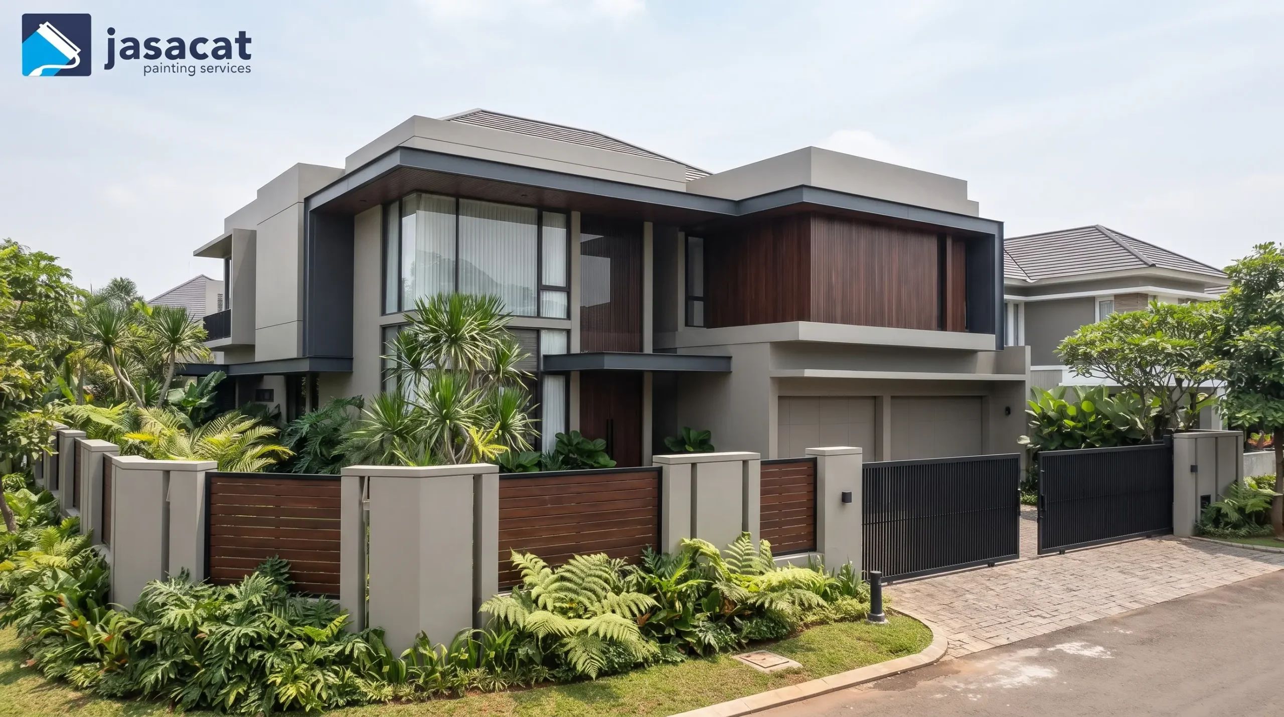Warna Fasad Rumah Dua Lantai untuk Hunian Alam Sutera