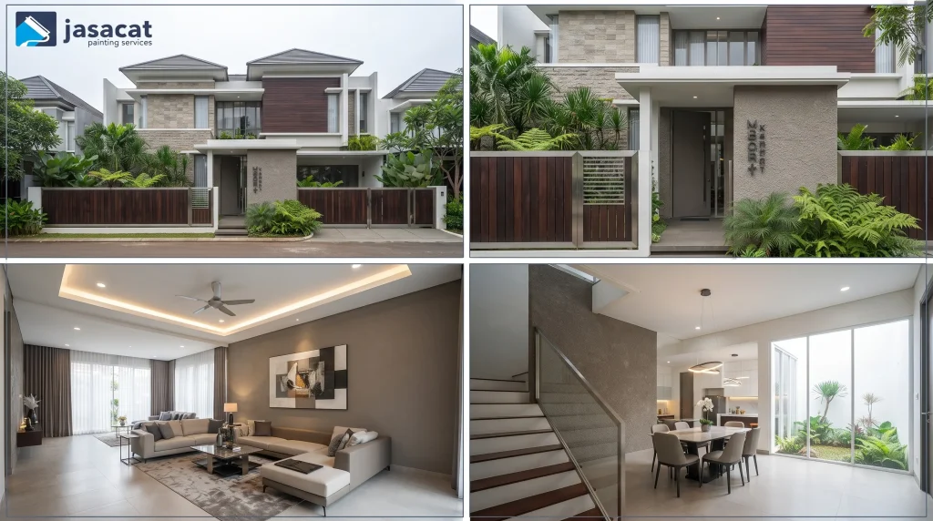 Jasa pengecatan rumah modern elegan