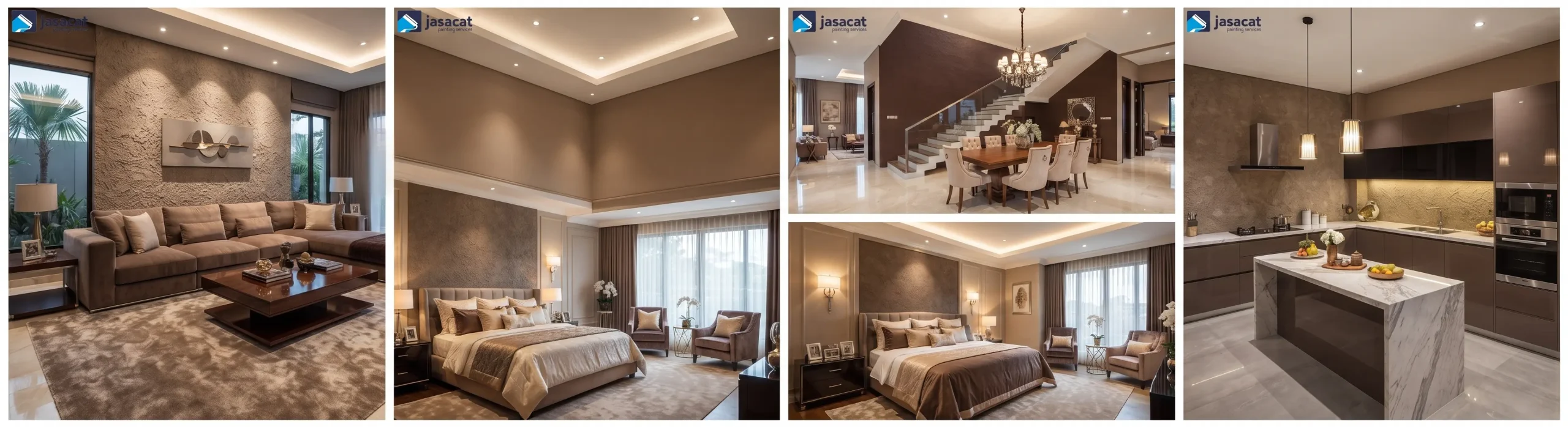 Hangat dan Mewah dengan Warna Mocha untuk Interior