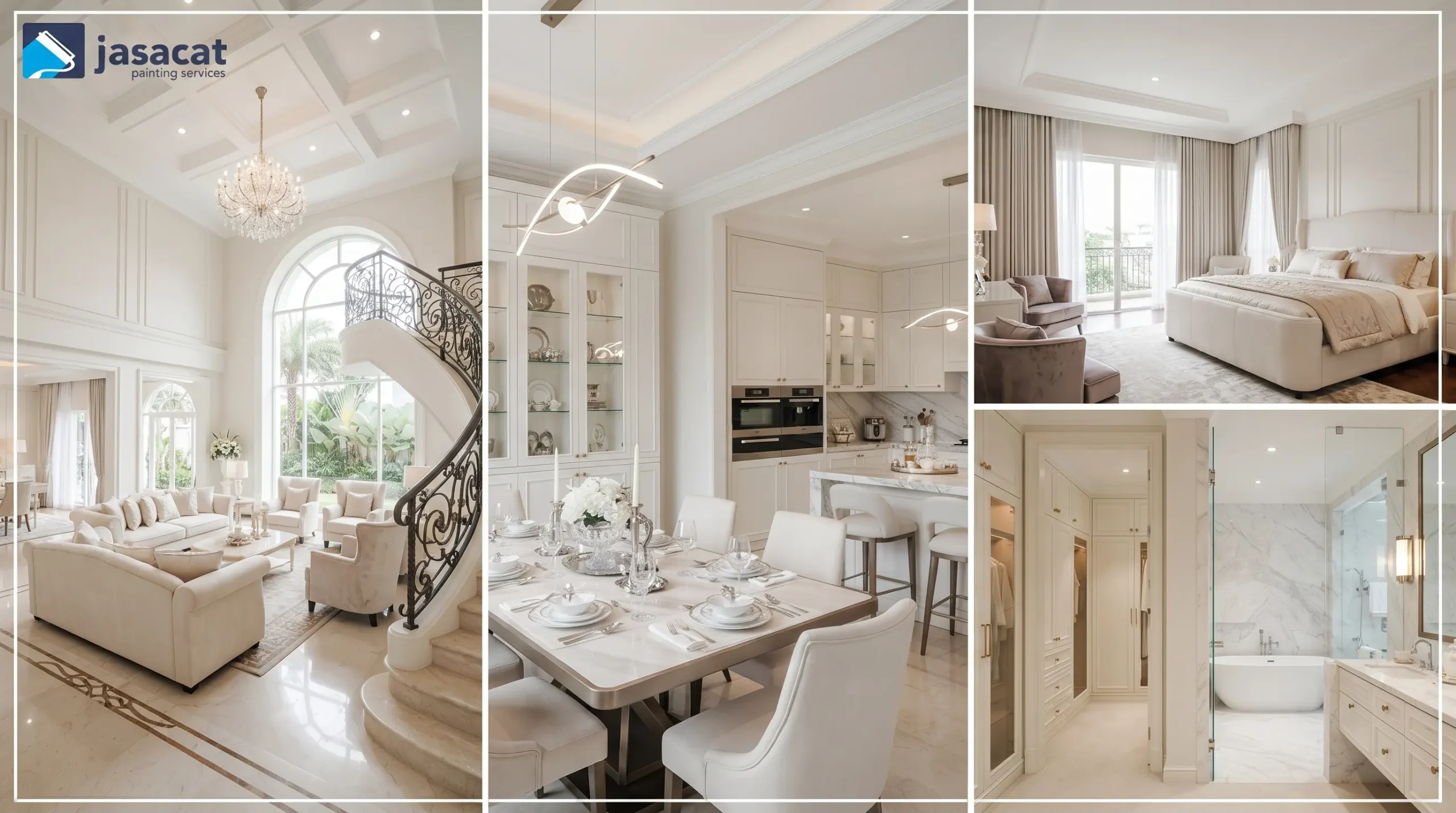 Warna Putih Gading Interior untuk Hunian Pondok Indah