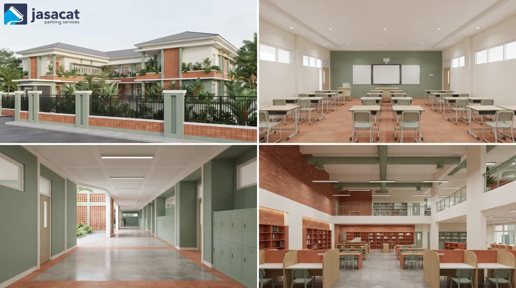 Referensi Warna Gedung Sekolah
