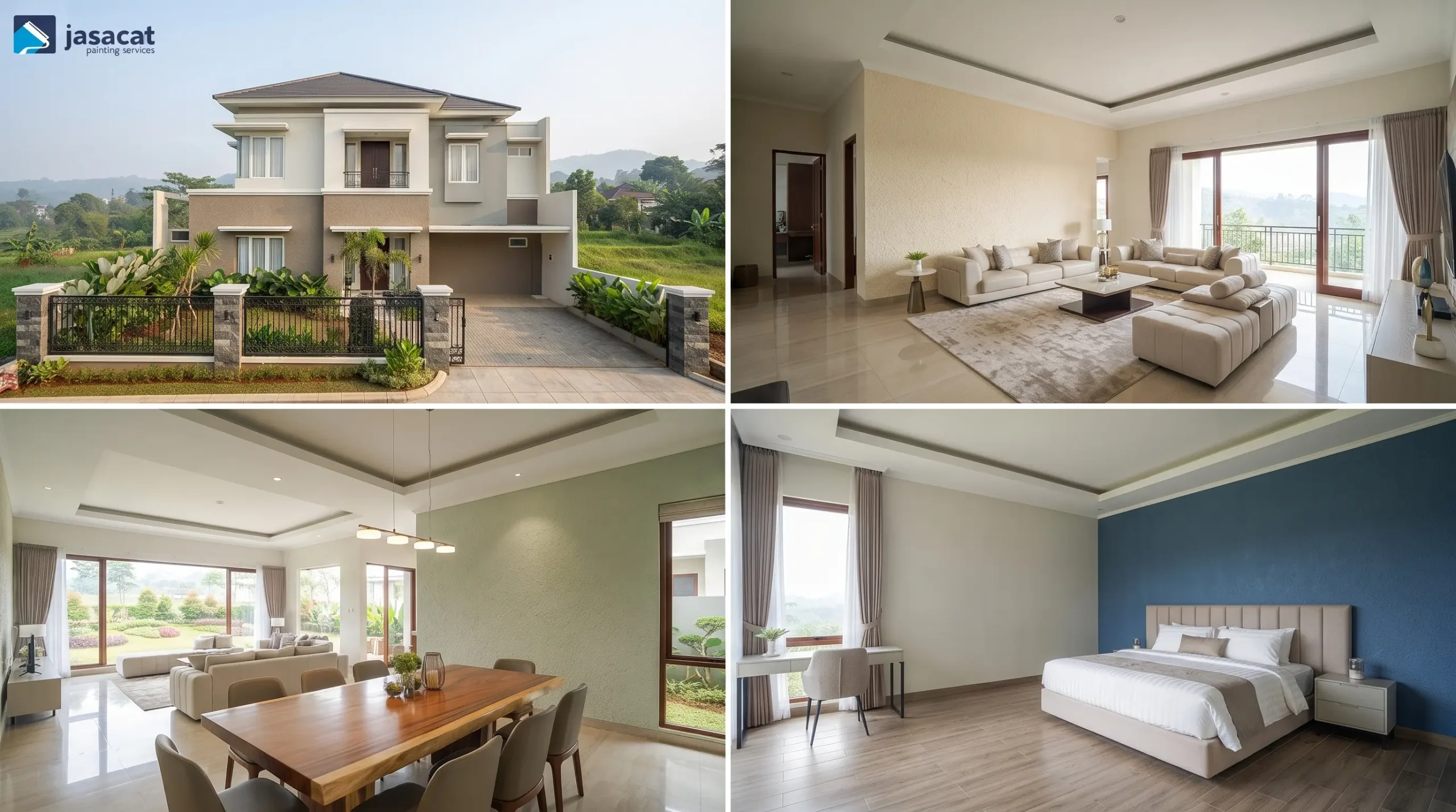 Rawat Hunian dan Vila bersama Jasa Cat Rumah Megamendung