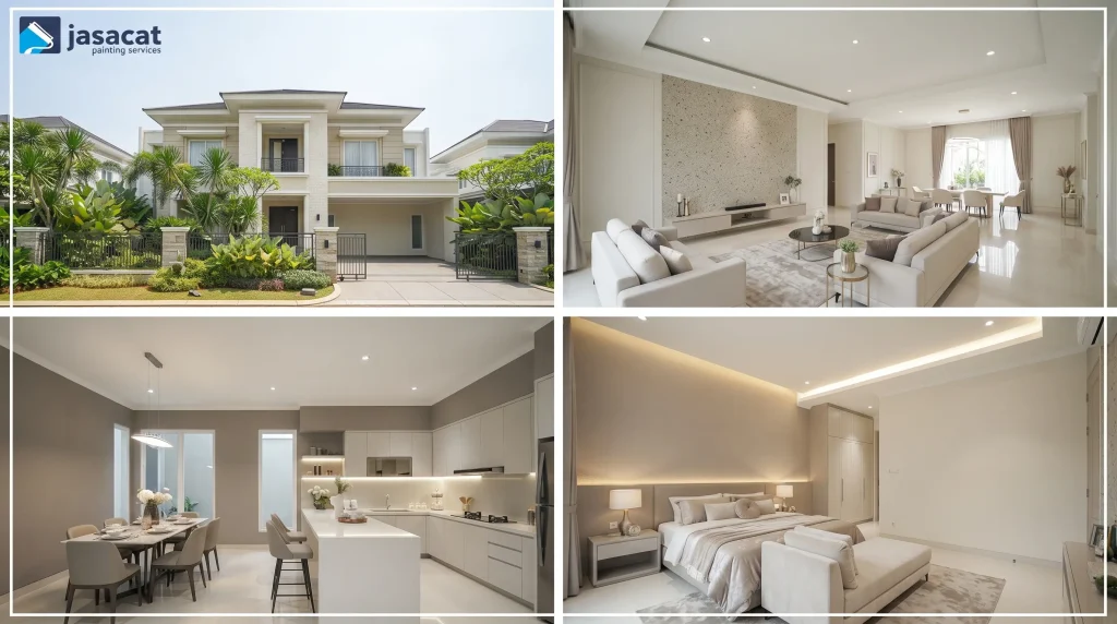 cat rumah modern Alam Sutera