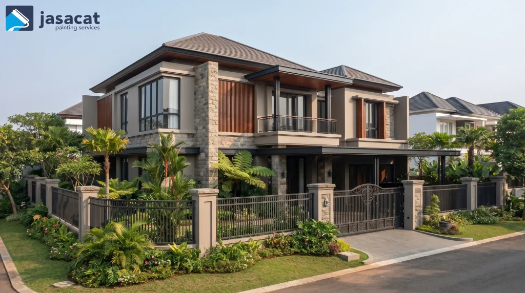 Cat Fasad Rumah Rancamaya