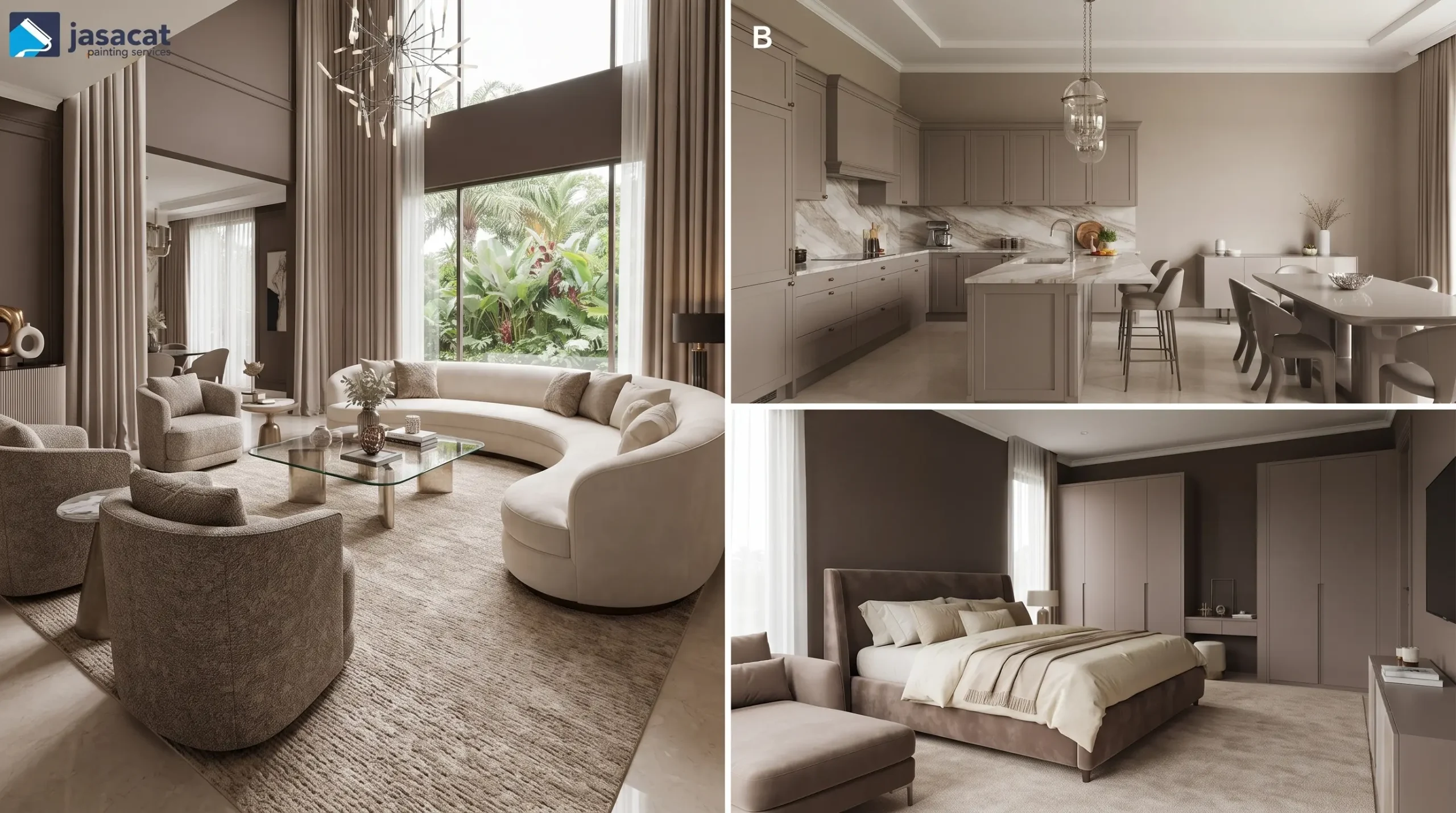 Taupe Color Palette untuk Interior Hunian di Alam Sutera