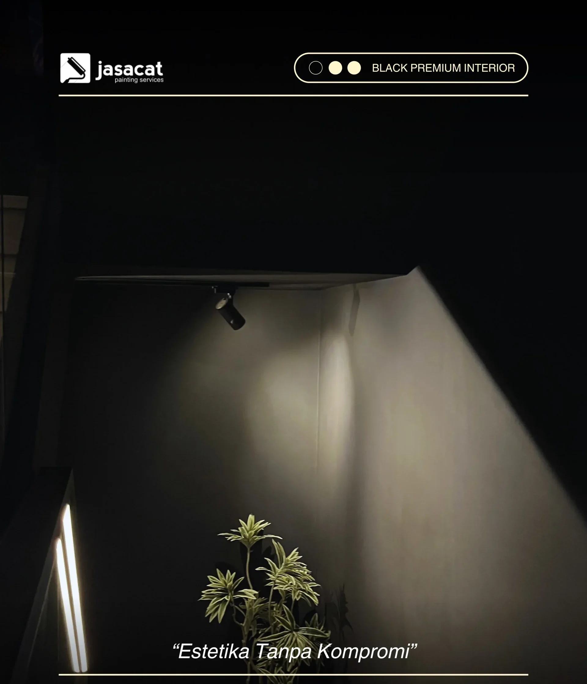 Proyek Pengecatan BSD Black House dengan Interior Premium
