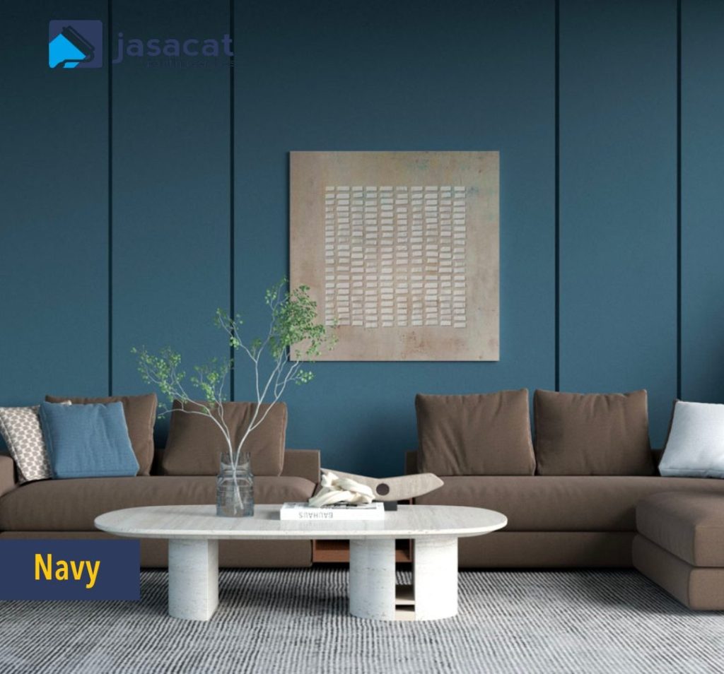 warna dinding furniture cokelat