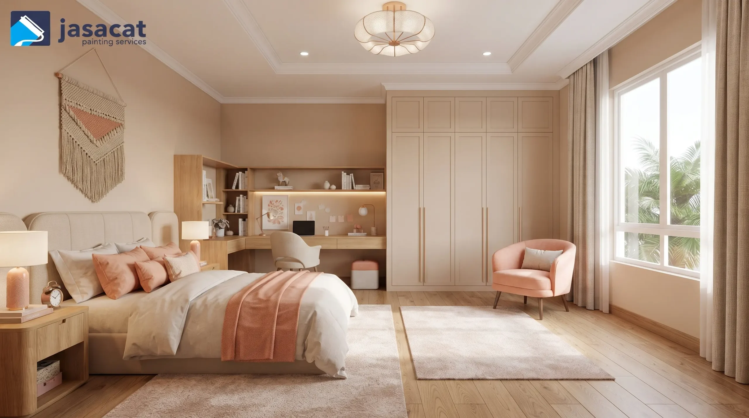 Warna Dinding yang Cocok untuk Gorden Beige