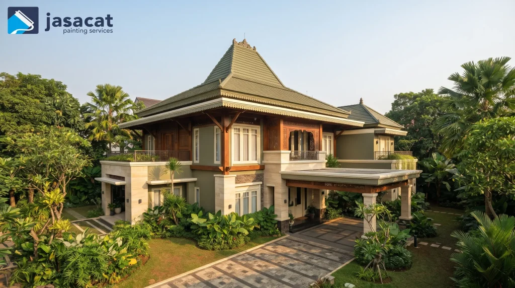 Warna rumah Joglo modern