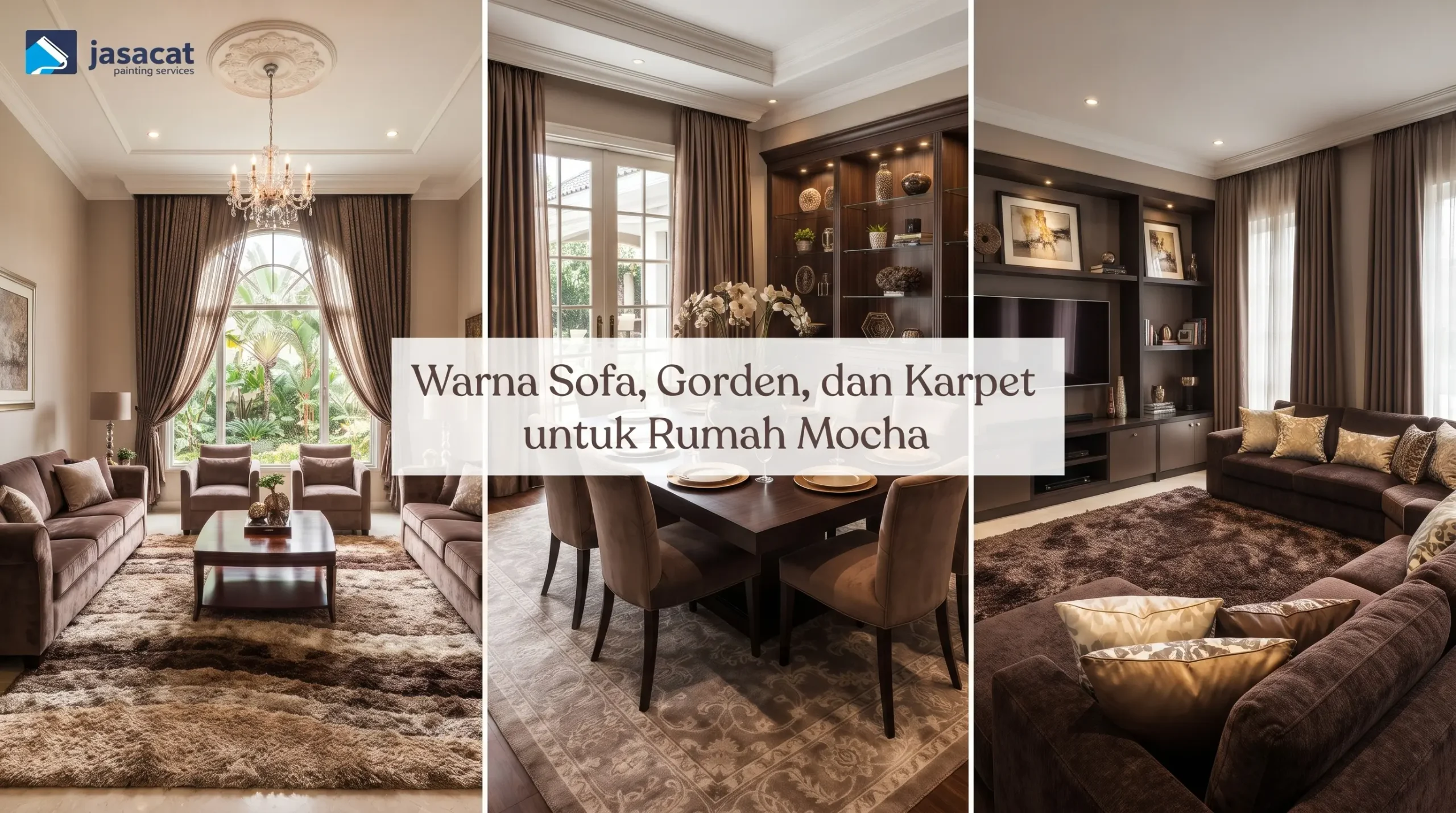 Warna Sofa, Gorden, dan Karpet untuk Rumah Mocha