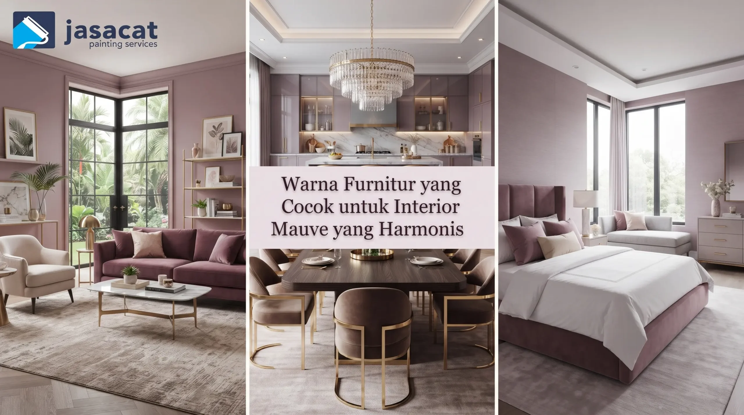 Warna Furnitur yang Cocok untuk Interior Mauve yang Harmonis