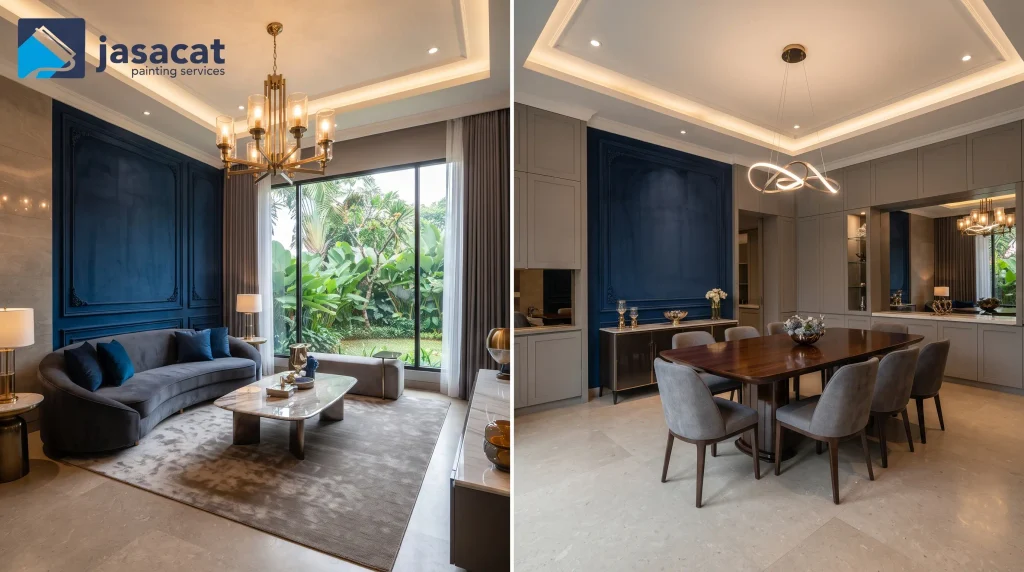 Warna Biru Safir untuk Interior
