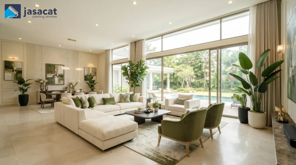 Warna ivory rumah mewah